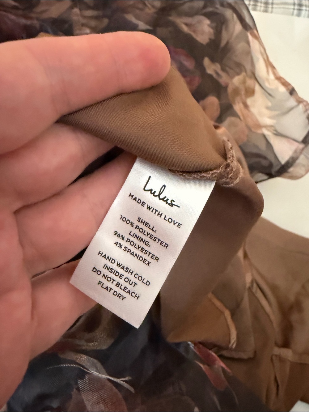 Lulus Exquisite Brown Finesse Floral Organza Off The Shoulder Maxi Dress NWT XL - Picture 12 of 16